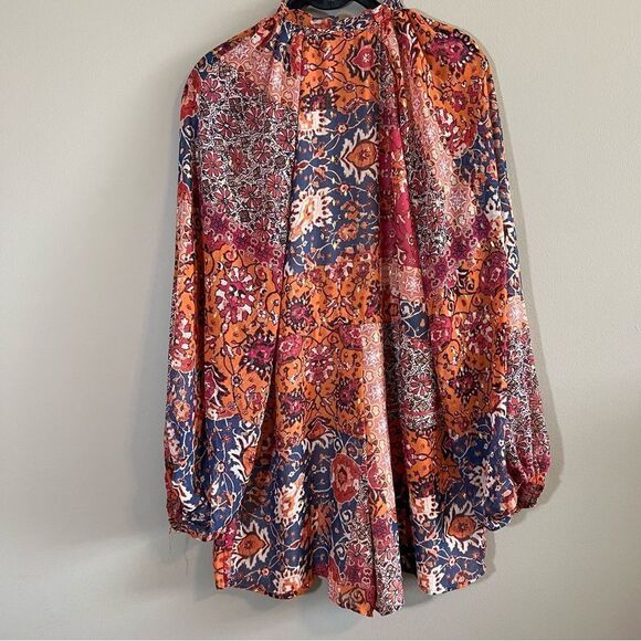 ✨ Forever 21 Women’s Pink Orange Romper Small - Picture 9 of 13